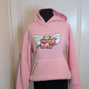Vintage Fleece Pink Panther Angel Hoodie From 2004 Size M